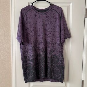 lululemon athletica Purple and Black Short Sleeve Tee